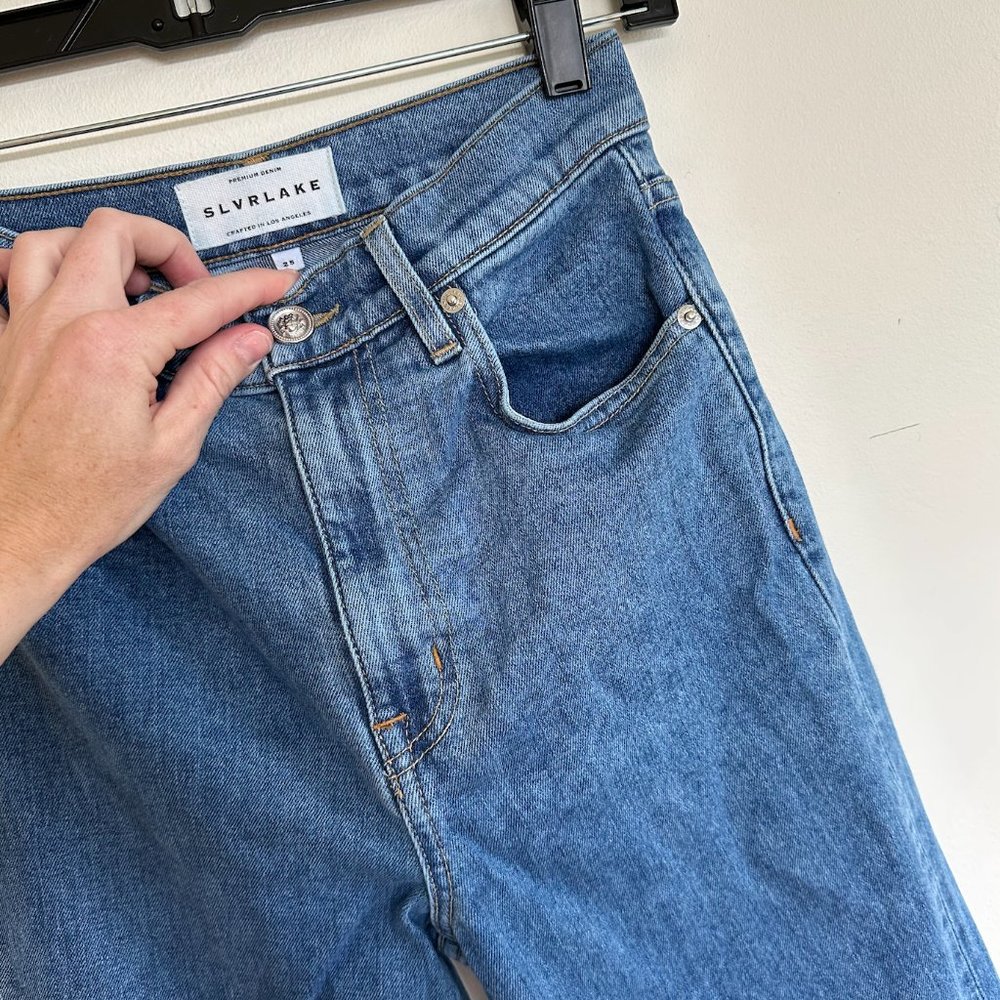 SLVRLAKE London Crop High Rise Jeans (Forever Blue Wash / 25)